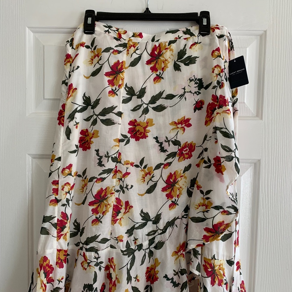 NWT Lucky Brand Wrap-around Print Skirt Sz L - Picture 8 of 9